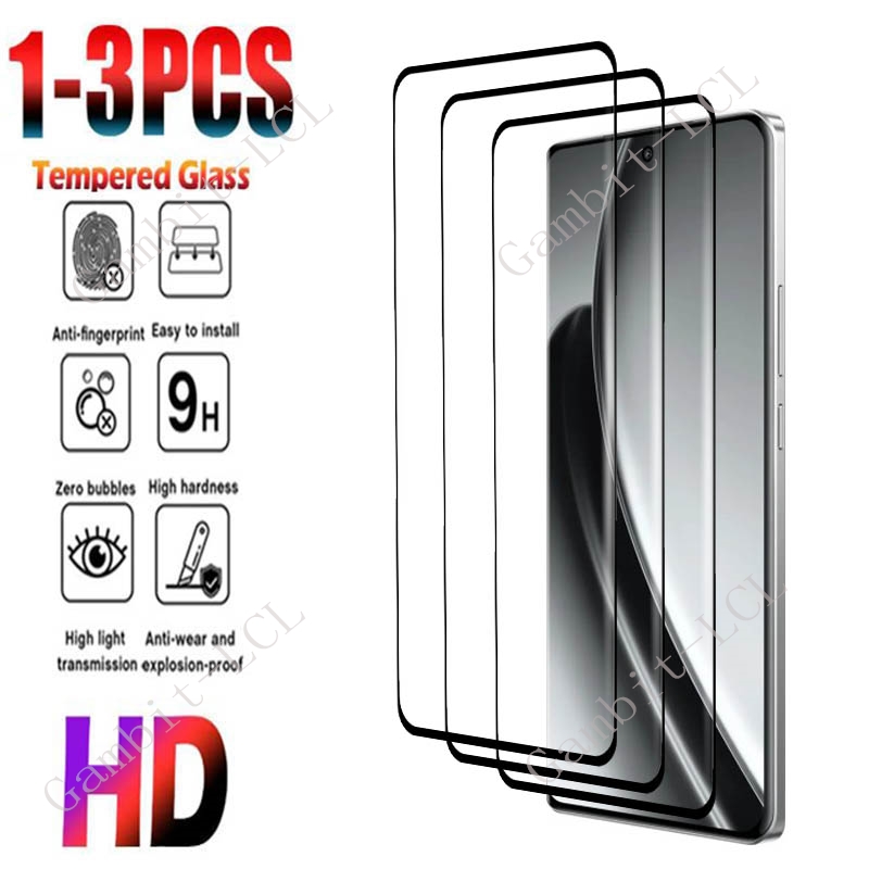 Realme Gt 6 - ฟิล์มกระจกนิรภัยแบบเต็มจอโค้ง 3 มิติ 1-3 ชิ้น สำหรับ