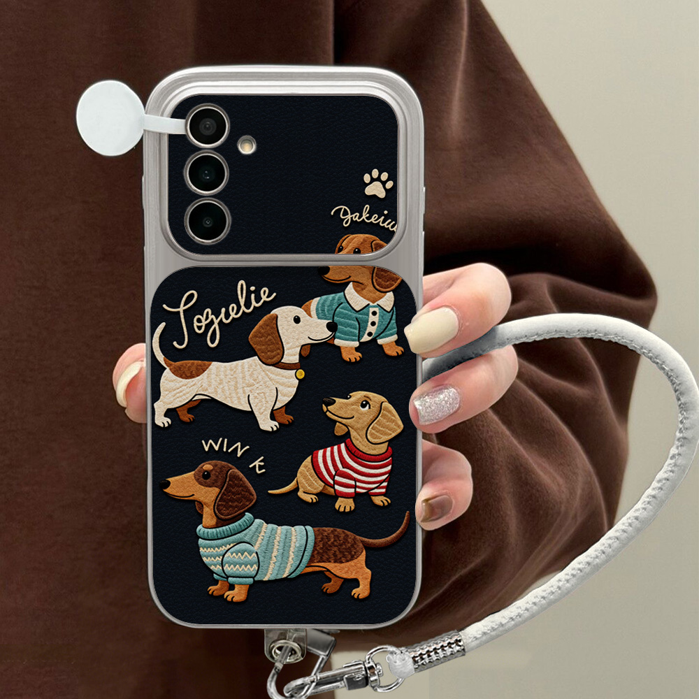 Camera Lens Protector - การ์ตูนดัชชุนด์เคสโทรศัพท์สำหรับซัมซุง A56 A55 A57 A36 A37