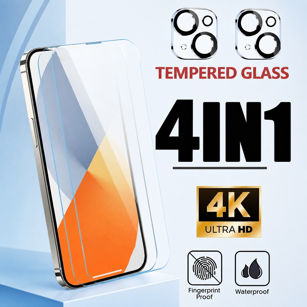 Realme Gt 6 - กระจกกันรอย 2+2 ชิ้น สำหรับ Realme GT