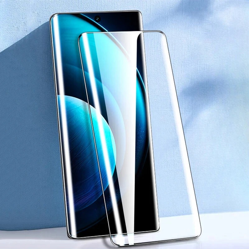 Vivo V40 - 3D ฟิล์มกระจกเทมเปอร์ดั้งเดิมแบบโค้งเต็มกาวสำหรับ VIVO X100ฟิล์มกันรอยหน้าจอสำหรับ S18 V30