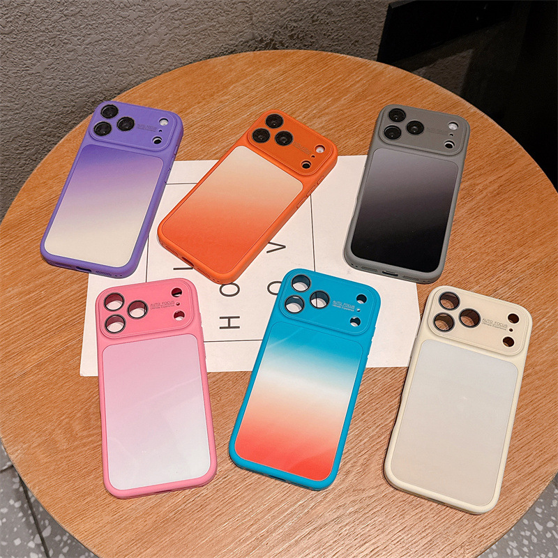 Apple Iphone 15 Pro Max - เคสโทรศัพท์ไล่เฉดสีลูกกวาดสุดหรู สำหรับ iPhone 17 16 15
