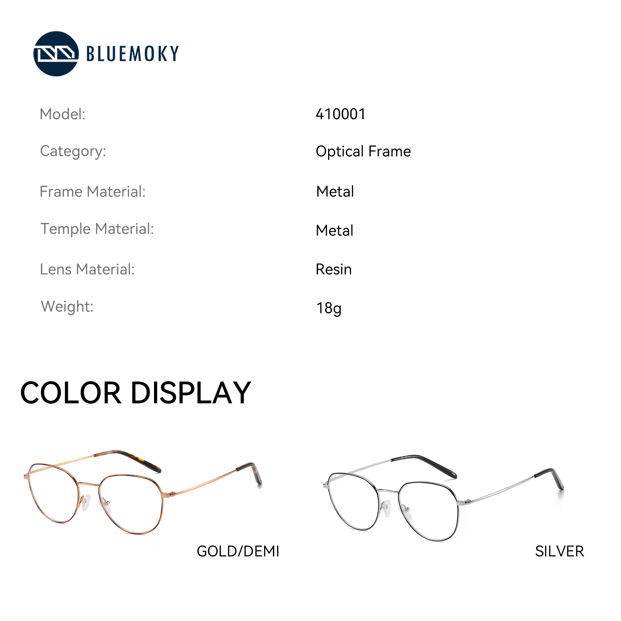 แว่นตาตามใบสั่งแพทย์แบบวงกลมโล - Anti Blue Light Film บทวิจารณ์และราคา