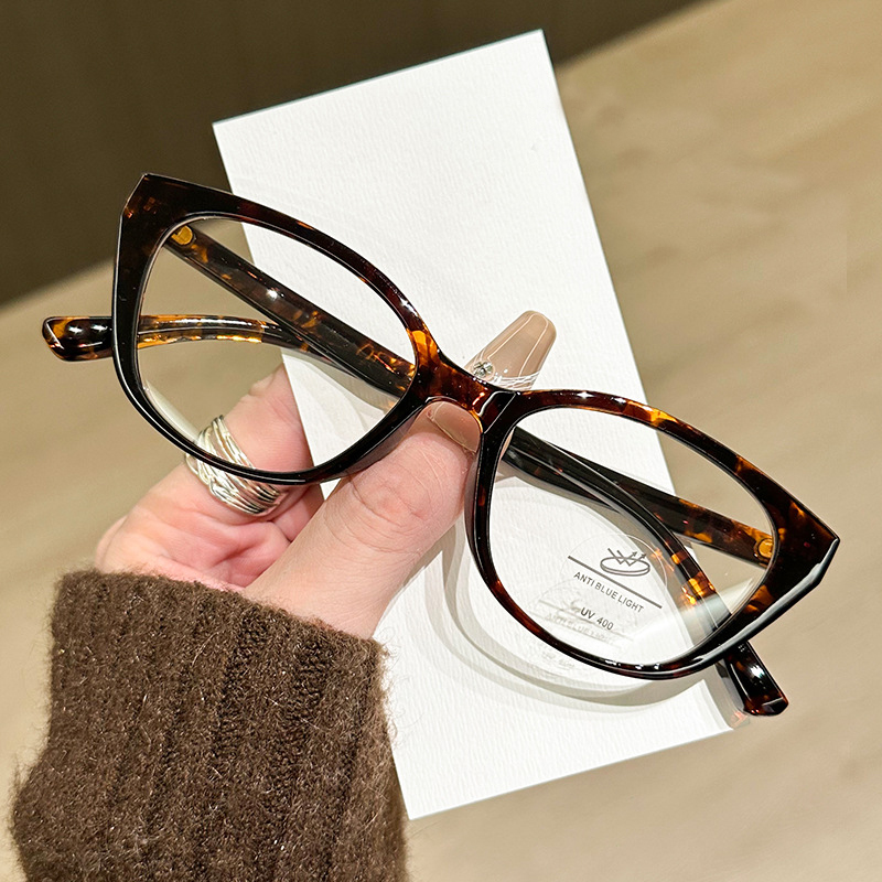 กรอบแว่นสายตาแฟชั่นทรงแคทอาย T - Anti Blue Light Film บทวิจารณ์และราคา