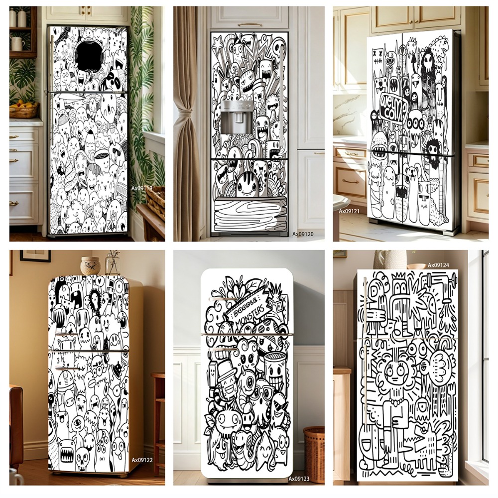 สติกเกอร์ติดตู้เย็นลายมอนสเตอร - Full Cover Adhesive บทวิจารณ์และราคา