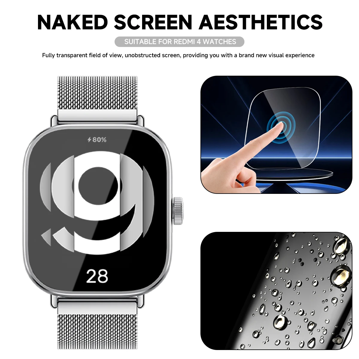กระจกนิรภัยสําหรับ Xiaomi Redm - Smartwatch Screen Film บทวิจารณ์และราคา
