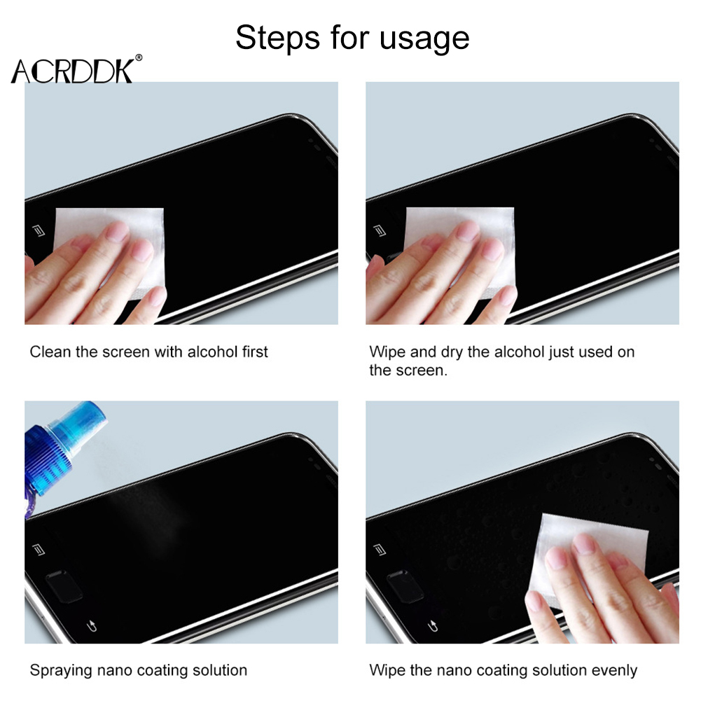 ฟิล์มป้องกันหน้าจอกระจกเหลวนาโ - Oleophobic Coating Spray บทวิจารณ์และราคา