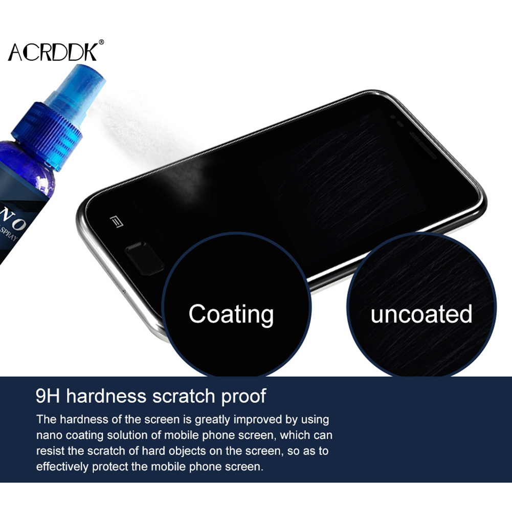 ฟิล์มป้องกันหน้าจอกระจกเหลวนาโ - Oleophobic Coating Spray บทวิจารณ์และราคา